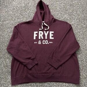 Frye and Co Hoodie Maroon Red Pullover Women's 6XL‎